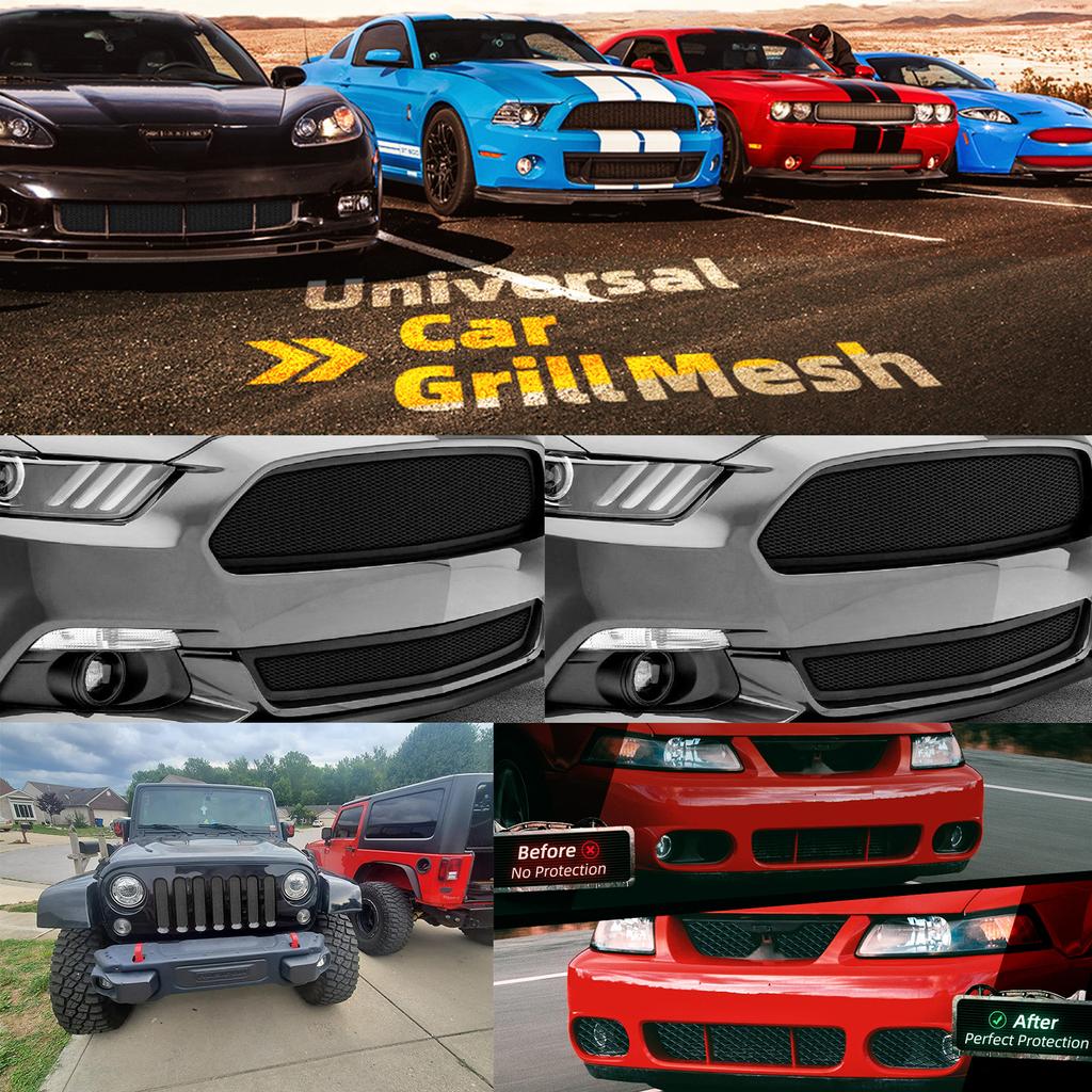 Алюминиевая сетчатая решетка l Автомобильная гоночная решетка, сетка для настройки вентиляционных отверстий для бамперов, водонепроницаемая и устойчивая к коррозии