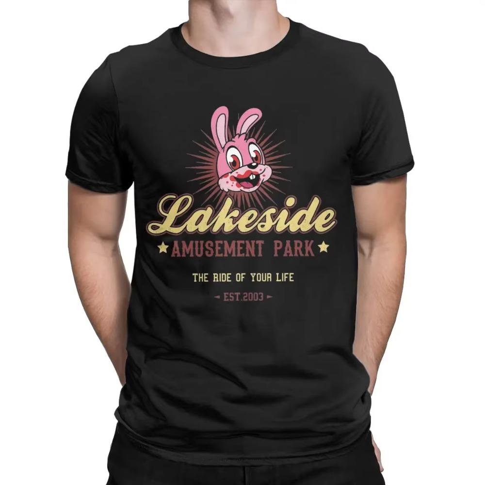 Мужская футболка Lakeside Park Silent Hill из хлопка, новинка, футболки с коротким рукавом и круглым вырезом, футболки в подарок на день рождения