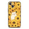 Цветок 12 Роскошный чехол для телефона для iPhone 13 15 14 12 Mini 11 Pro MAX XR X SE XS 7 8 Plus Силиконовый Черный Защитный чехол