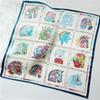 53*53cm Square Silk Scarf Women's Fashion Printed Small Neck Scarf Office Women's Hair Belt Folar Handkerchief Women's Handkerchief Scarf