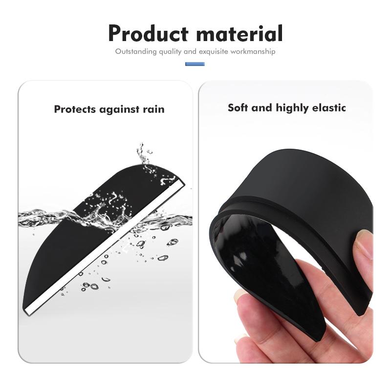 ZHM3 2PCS Car Rearview Mirror Sticker Rain Eyebrow Protector Cover For Mercedes Benz W202 W212 W126 W140 W168 W177 CLS GLE GLC GLS