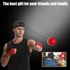Мяч для бокса Reflex, набор повязок на голову Reflex Ball, в который входят 4 разных мяча, регулируемые повязки на голову, тренировочный мяч для бокса с повязкой на голову, идеально подходит для фитнеса