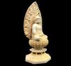 Buddha Wood Amitabha Cleaning Brush Set Statue, Carving, Buddha,