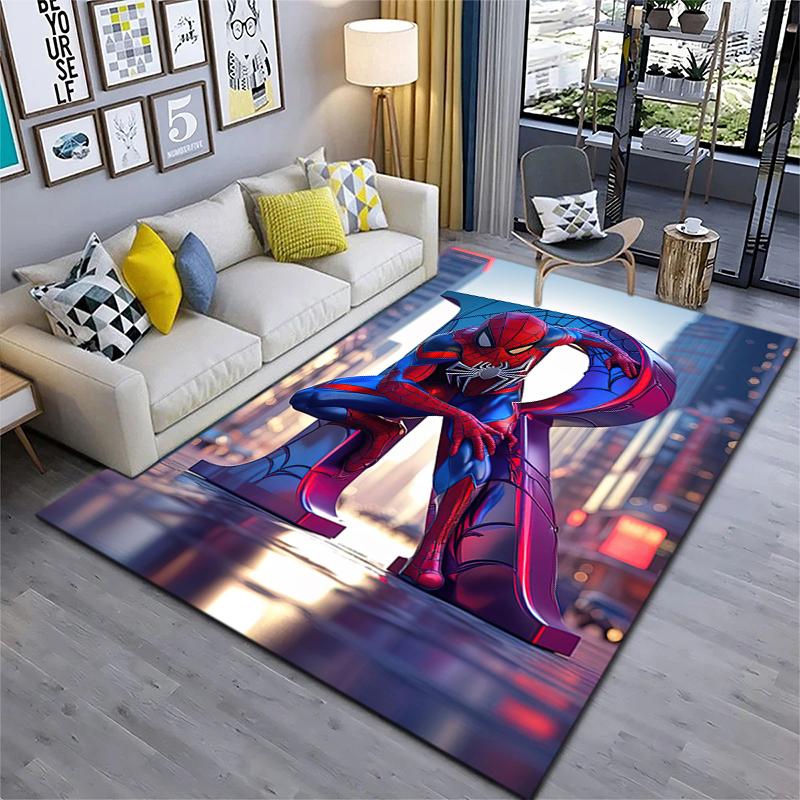 1PC Spider-Man Rug - home decoration Carpet For Living Room Bedroom Flooring Computer Chair Area Rug