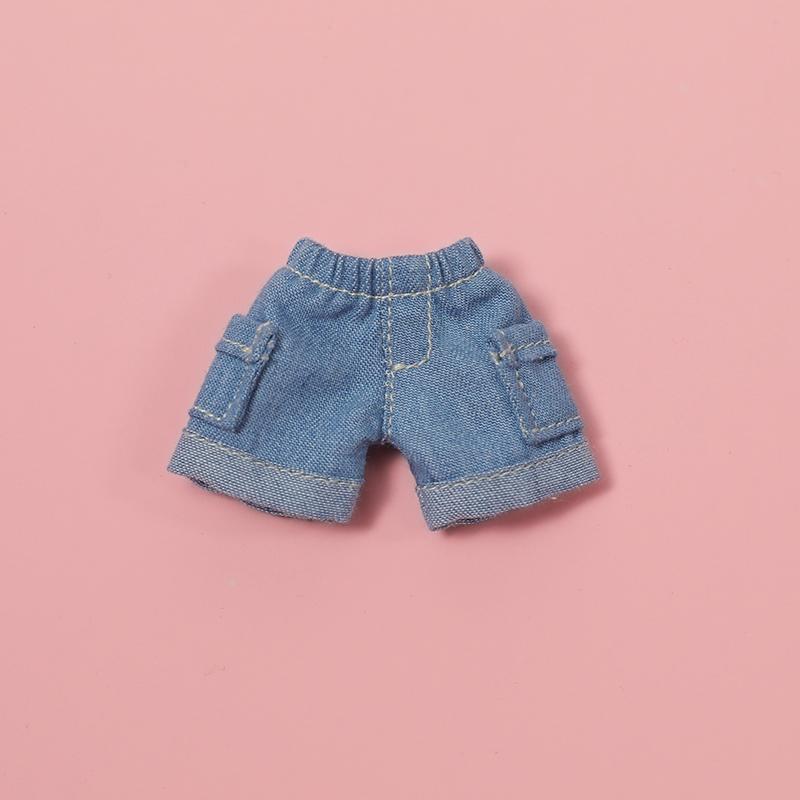 Ручная работа Брюки для куклы Ob11 Одежда Джинсовые шорты в клетку Аксессуары для кукол Для Penny, Molly, Obitsu11, Gsc 1/12 Bjd кукол