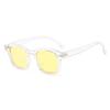 Retro Square Transparent Black Frame Sunglasses Women Men Colorful Lens Eyewear Cool Sun Glasses Retro Versatile Goggles