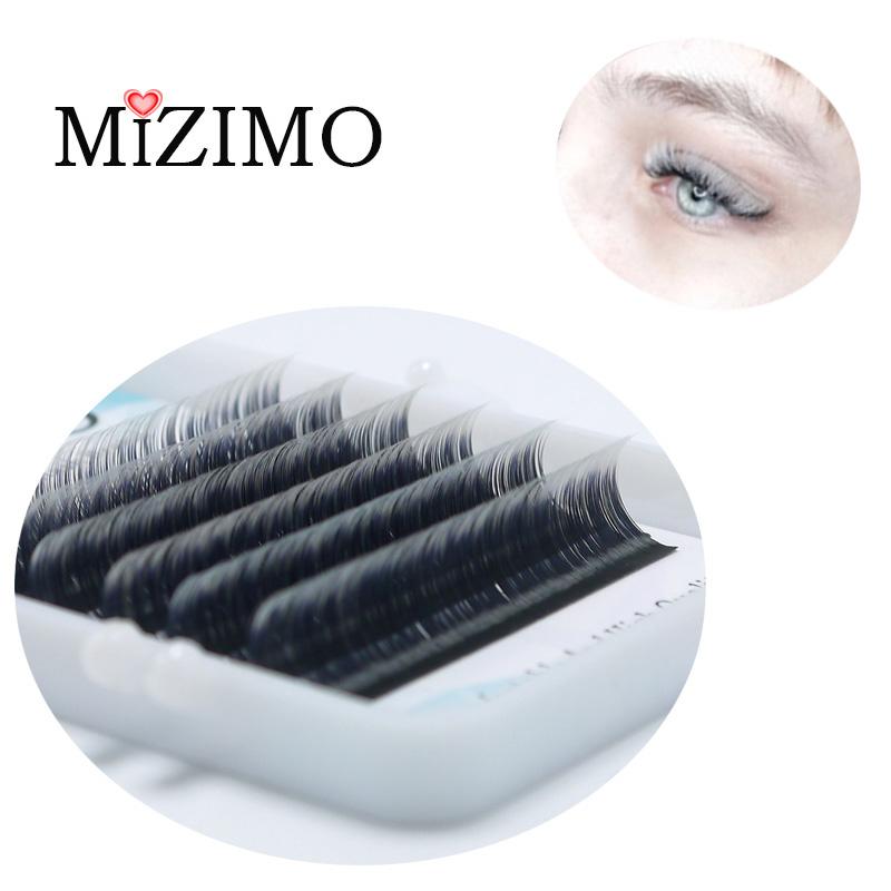 MIZIMO Накладные ресницы смешанного цвета с одинарной прививкой, натуральное наращивание, макияж глаз, эффектные ресницы.