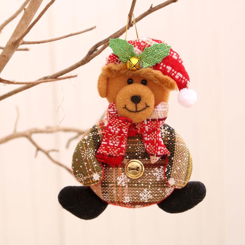 Cross-Border Small Santa Christmas Ornaments - Tree Accessories and Cloth Art Gifts