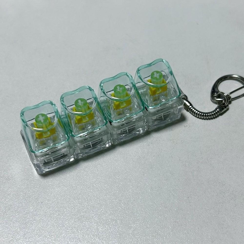 4Keys Keycap Pinch Toy Relief Stress Button Clicker Toy Relaxing Pinch Toy