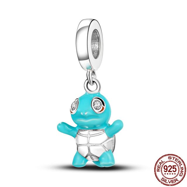 Стерлингового Серебра 925 пробы, милые животные, цифровая подвеска-подвеска, подходит для оригинального модного браслета-подвески для женщин, DIY модное изготовление ювелирных изделий