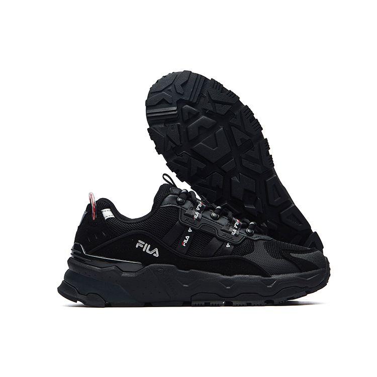 Fila Trek Звездное небо Модный тренд Спортивные Легкие Низкие Повседневные Кроссовки Женские Повседневные Кроссовки Черные F12W134155FBK