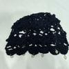 Handmade Crochet Flower Knitted Hat Bohemian Style Woven Cap Cute Hollowed Out Beanie Cap  Women