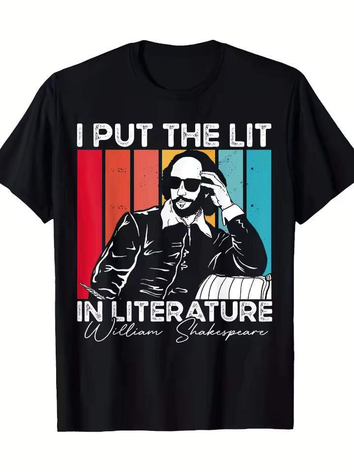 I've included men's T-shirts with LGBTQ+ designs featuring brilliant literary illustrations by William Shakespeare t shirt