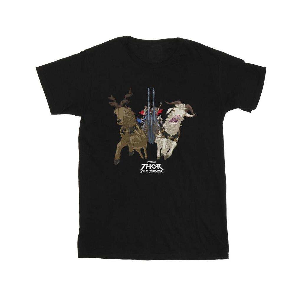 Marvel Mens Thor Love And Thunder Viking Ship T-Shirt