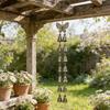 Vintage Butterfly Double Row Bell Handmade Metal Courtyard Bell Home Decor Retro Pendant Wall