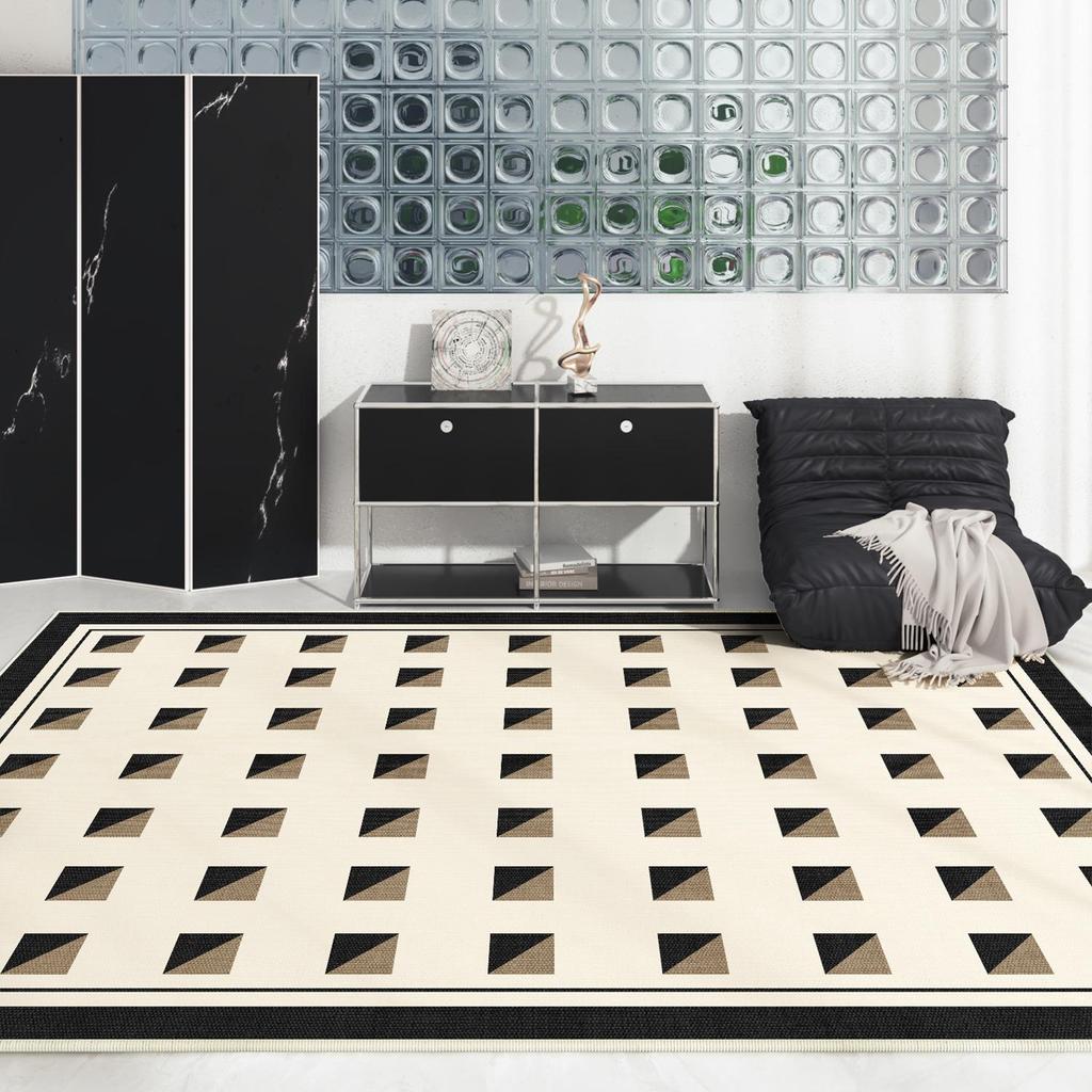 Грязеотталкивающий ворсовый ковер с петлями: Нескользящий коврик, не требующий особого ухода, для гостиной, прихожей и спальни