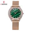 New TOP Brand Luxury Women's Watch With Box Fashion Watch Leather Waterproof Green Watch Women's Quartz Watches