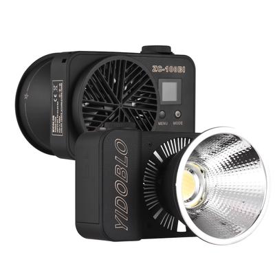 YIDOBLO Мини-двухцветный видеосветильник 100 Вт COB Свет для фотосъемки 2700–7500 К с регулируемой яркостью, приложение с 10 эффектами FX