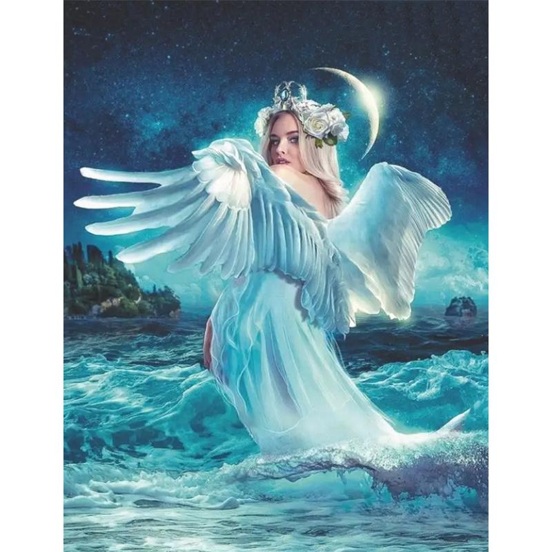 DIY алмазная живопись красивая женщина комплект для вышивки крестом мозаика искусство алмазная живопись полный круг/квадратный алмаз украшение дома