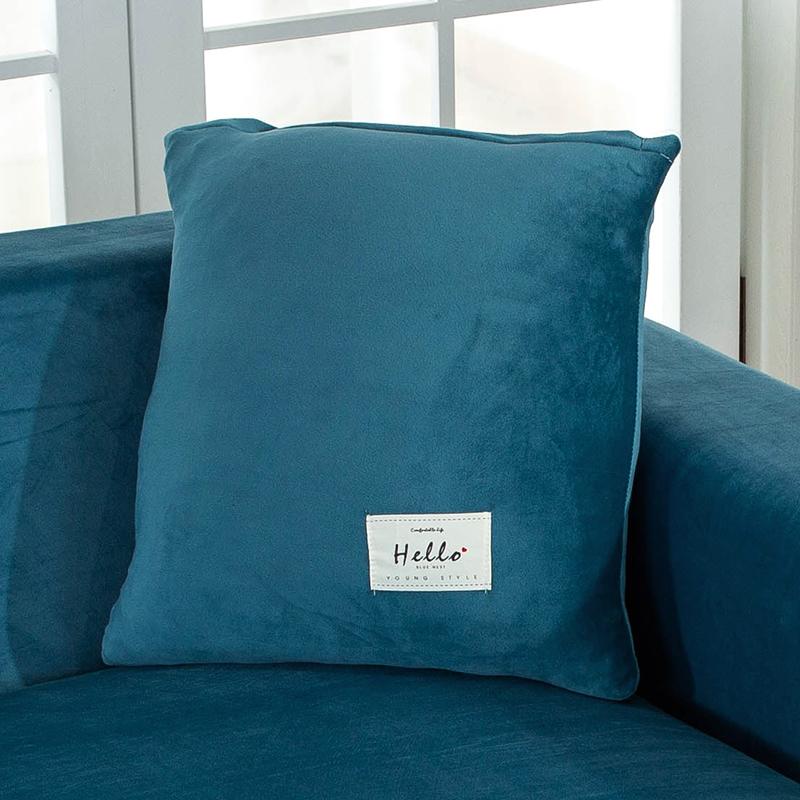 Бархатная наволочка для подушки Теплая наволочка Диванная декоративная подушка Домашняя гостиная Диван Кушетка Декор Подушка Чехол 45X45 см