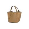 Tory Burch Tb McGraw Drawstring Suede Bucket Tote Shopping Crossbody Handbag Medium Women tote Tiramisu-Brown 88135-227