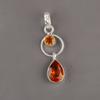Citrine Gemstone 925 Sterling Silver Jewelry Handmade Pendant 1.80" Women Gift PP-10-1