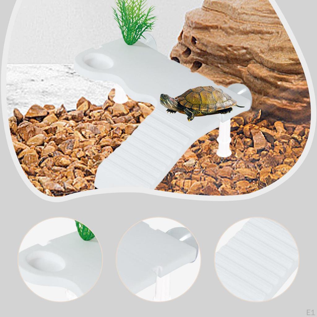 Декоративный плавающий пандус для черепах и рептилий с присоской, лестница для лазания для аквариума
