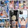 Стеклянный чехол для Apple iPhone 14 13 Pro 11 12 7 8 Plus SE 2022 XR X XS Max 6 6S закаленный чехол для телефона аниме-Dragon-Ball