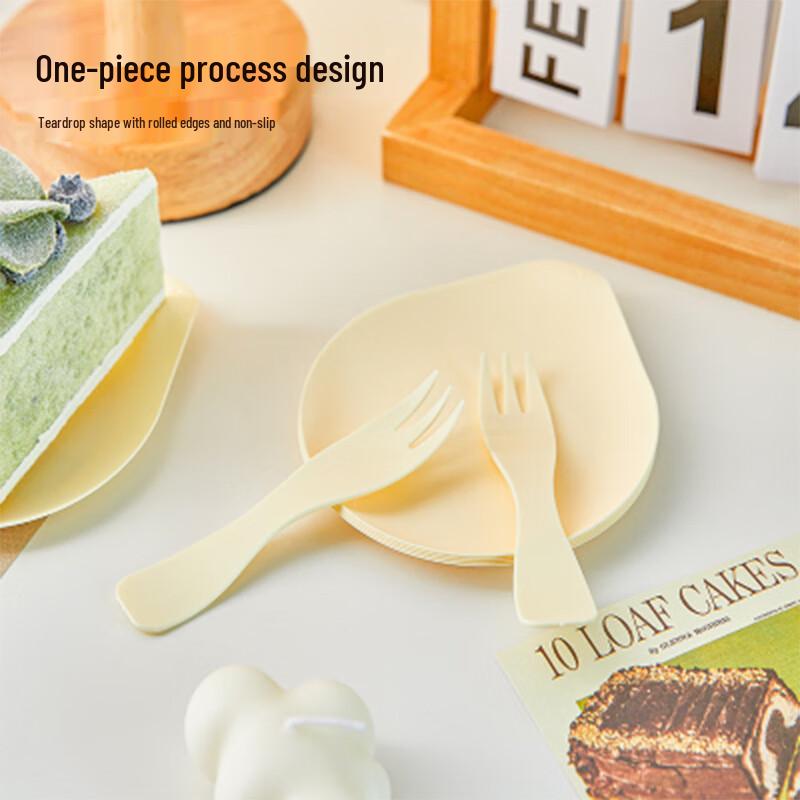 YINMEI Disposable Birthday Cake Knife & Fork Set