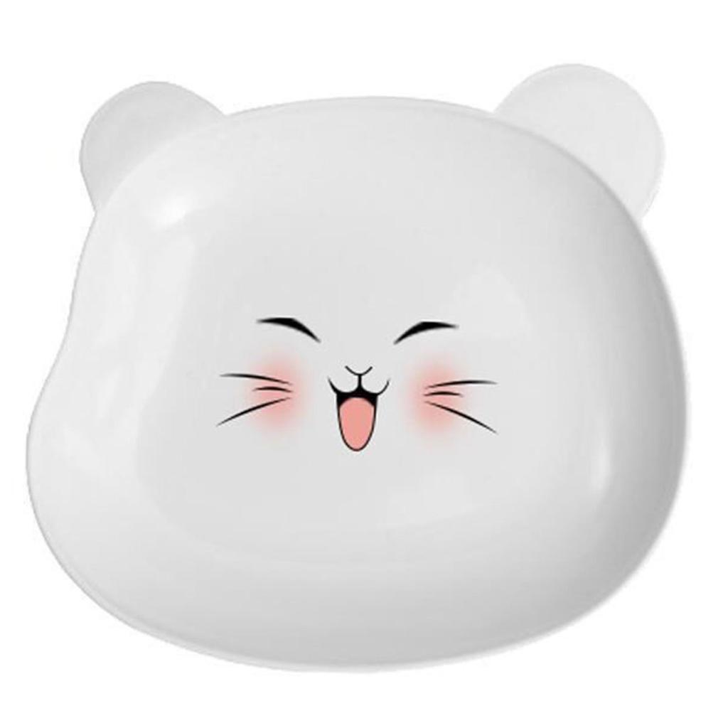 2 шт. тарелка для закусок, легко моющаяся пластиковая тарелка в форме мультяшного медведя для соуса, посуда, кухонная посуда