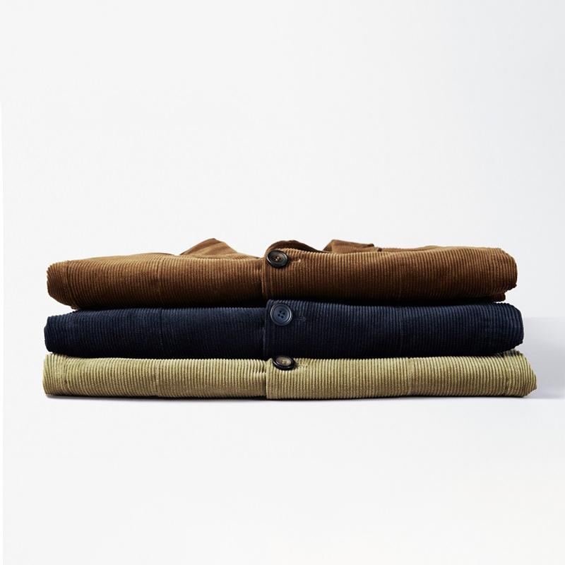 Весенне-осенняя мужская куртка Куртка мужская Свободная Маленькая Повседневная Вельветовый костюм Мужской
