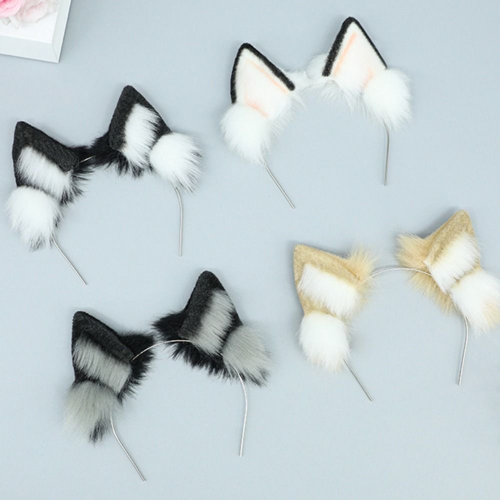 Hairband Idol Doll Headwear Cat Ear Black White Headwear for Cotton Doll  Idol Doll Accessories