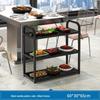 Модернизированная многоярусная сервировочная тележка для ресторана