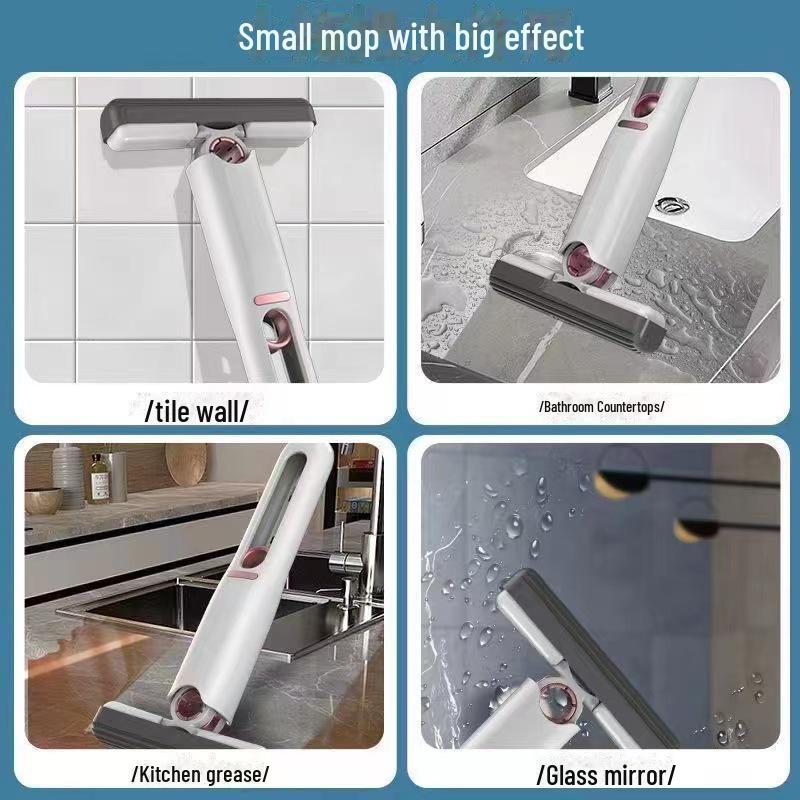 Hangable Desktop Mini Mop: Hands-Free Cleaning, Portable Broom with Strong Water Absorption, Multifunctional