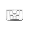 For Toyota Voxy Noah 90 Series   ABS black car roof Front Reading Light Lamp Switch Lampshade Panel Cover Sticker