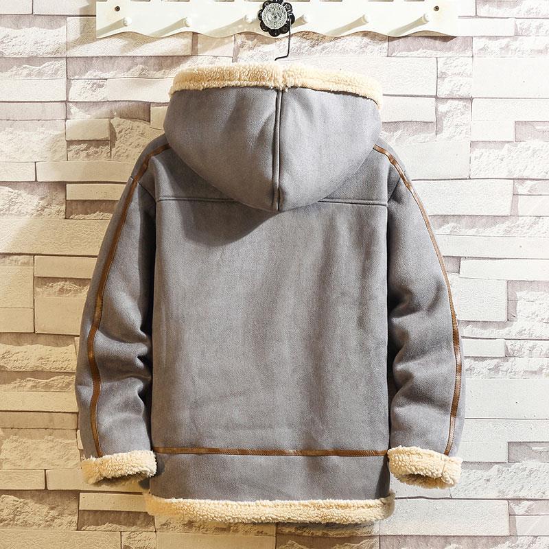 Мужская утолщенная и теплая куртка с хлопковой подкладкой, зимняя флисовая куртка