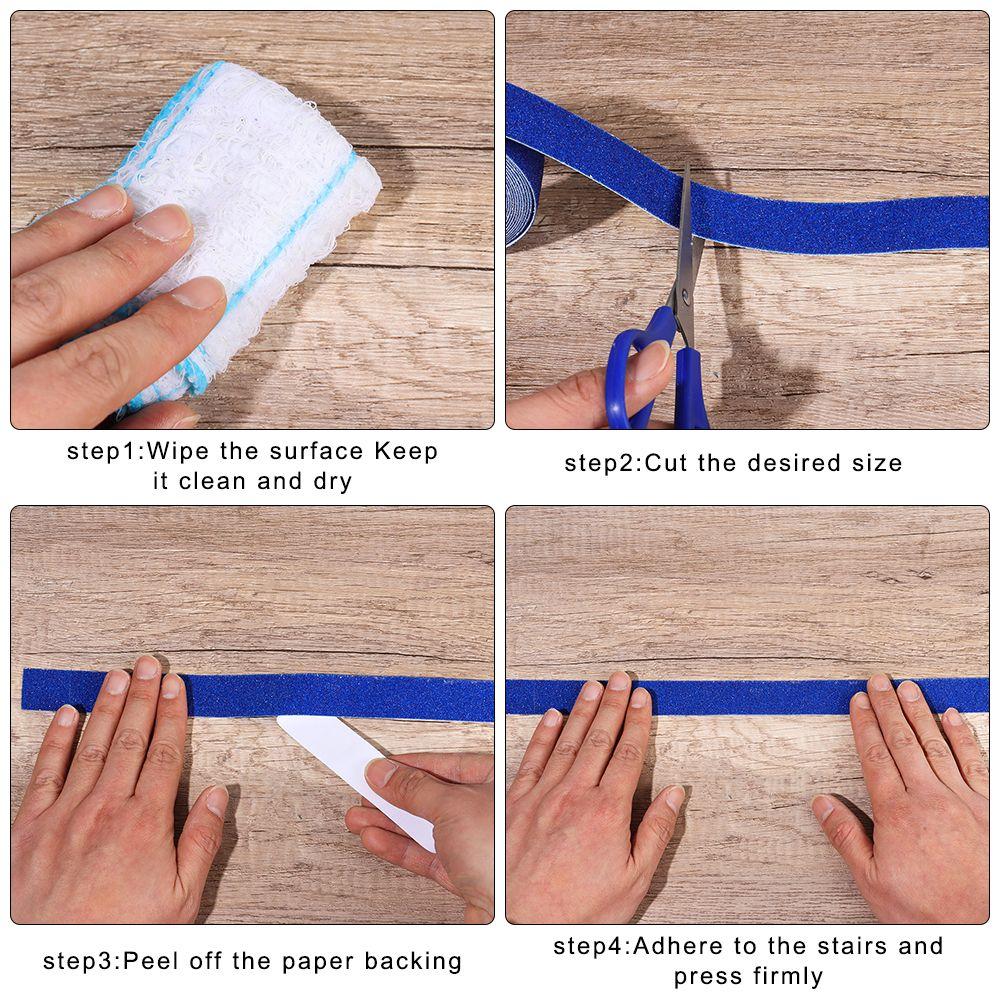 Bathroom Tape Anti Slip Grip Tape Roll Stair Non-slip Stickers Anti-slip Tape Stairs Grip Tape