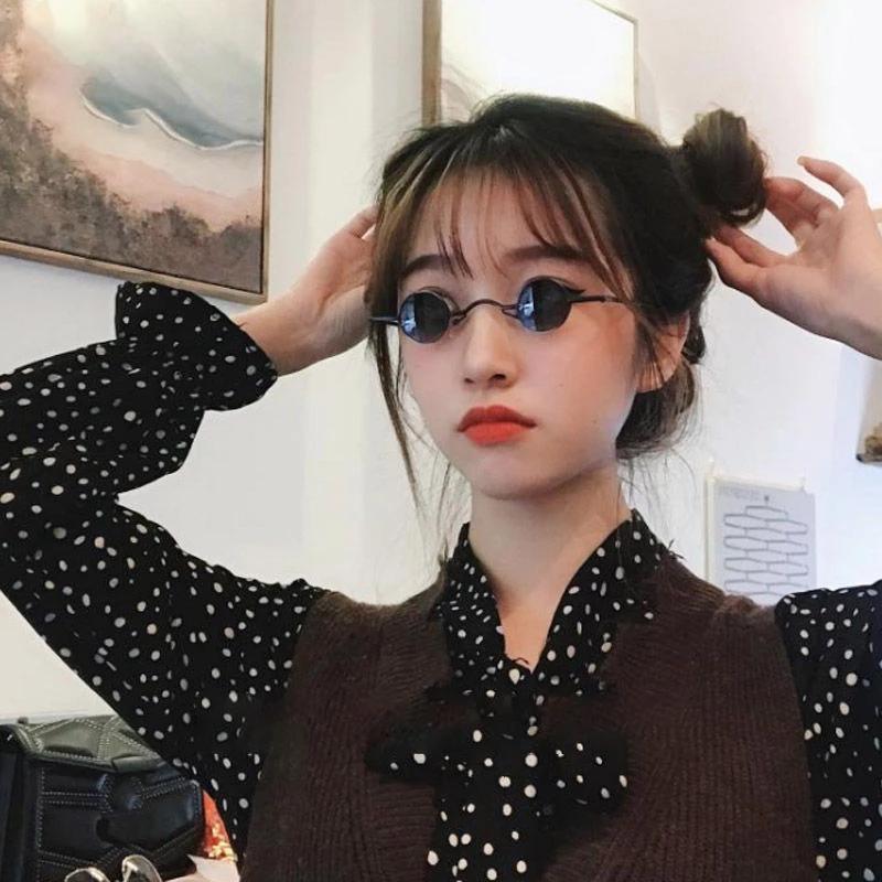 Панк круглые антибликовые солнцезащитные очки Ретро солнцезащитные очки для мужчин женщин ультра маленькая оправа в стиле хип-хоп Ins модные солнцезащитные очки в стиле панк ярких цветов