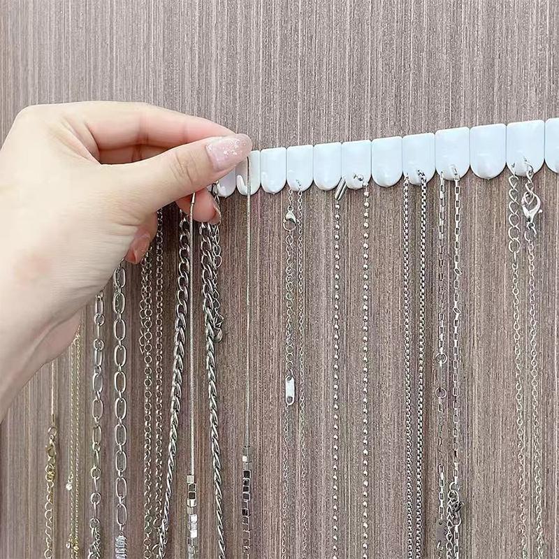 9 шт./компл. клейкая паста настенная вешалка для хранения ювелирных изделий дисплей ювелирных изделий крючки держатель для хранения органайзер для сережек колец ожерелий вешалка