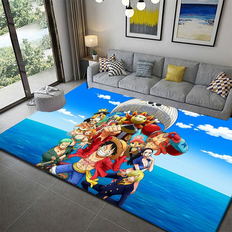 One Piece Anime Action Style Rug Soft Cozy Floor Mat for Bedroom Living Room Decor
