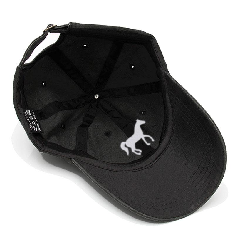 Women's Baseball Cap Men's Washed Cotton Horse Embroidery Dad Hat Sport Golf Caps For Man Sun Hats Dropshipping