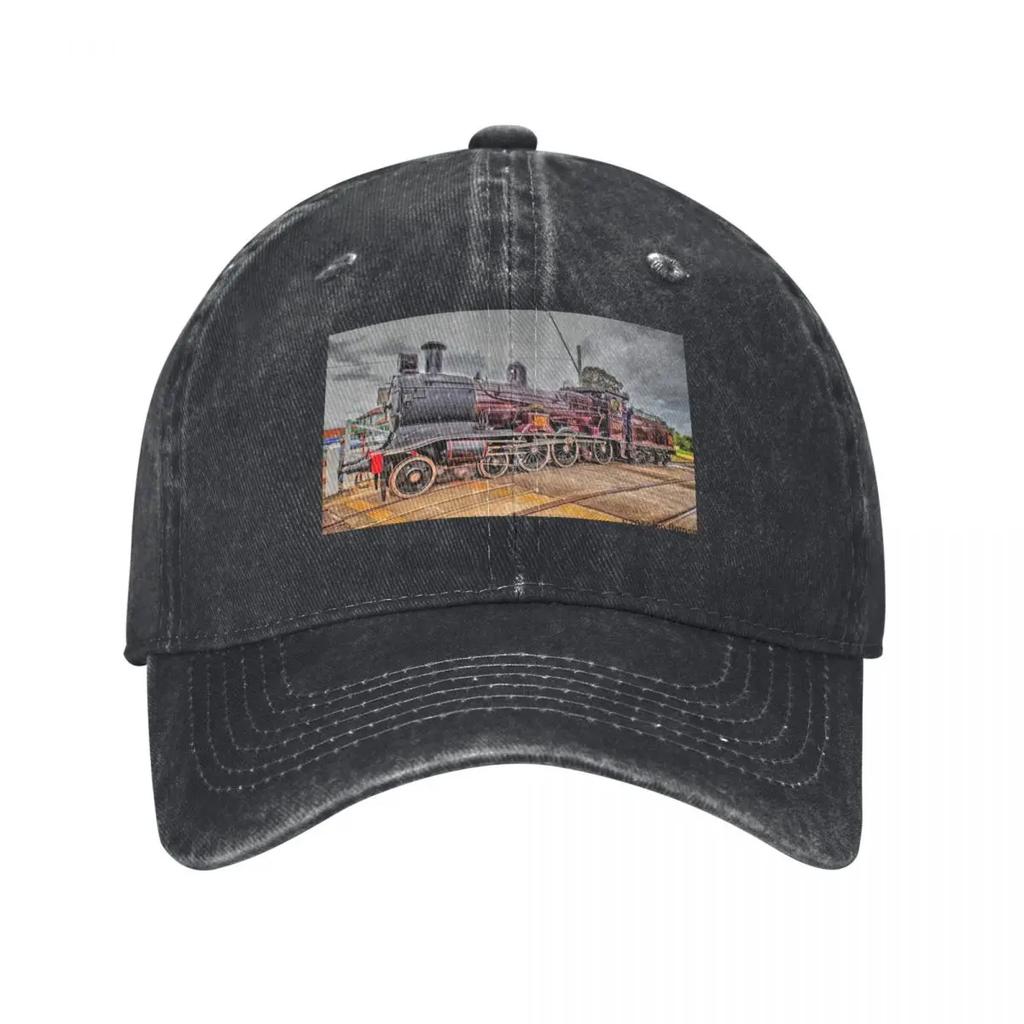 Steam locomotive Baseball Cap fashionable Anime Rugby Streetwear Unisexs Baseball Womens