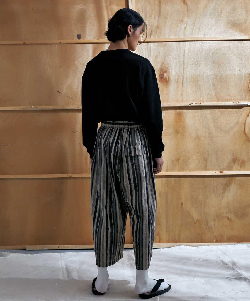 EASE Pattern Warp Pants_Brown