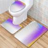 Gradual Change Pattern Toilet Floor Mat Three-Piece Bathroom Three-Piece Carpet Door Mat