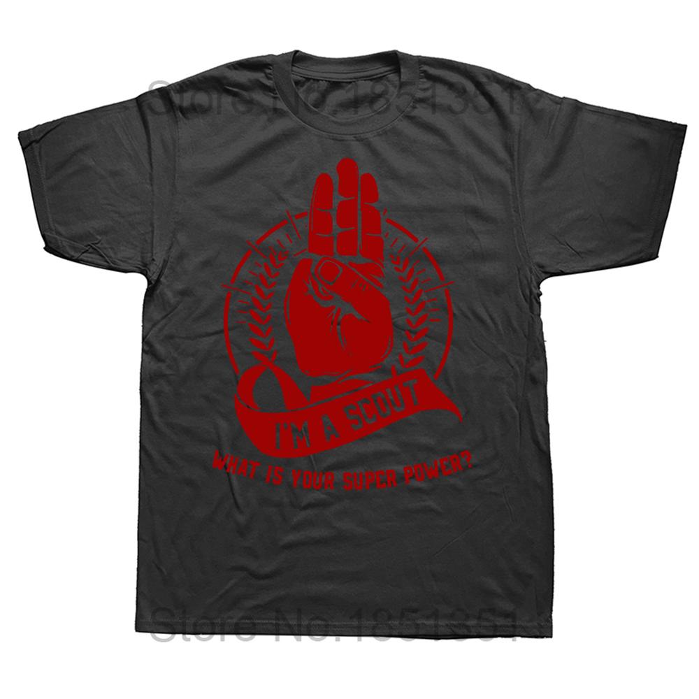 Funny Im A Scout What Is Your Superpower T Shirts Graphic Cotton Streetwear Short Sleeve Scouting Gifts Summer Style Tshirt