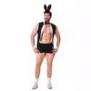 Halloween, New, Men's Sex Uniform, Bar Maid Rabbit Dress Up, Costume Suit