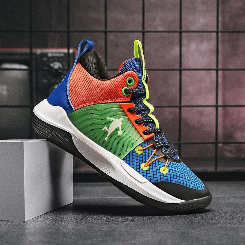 Детские дышащие баскетбольные кроссовки Kobe - Осенняя сетка, Противоскользящие, Мягкая подошва, Износостойкие для спорта и бега в начальной школе