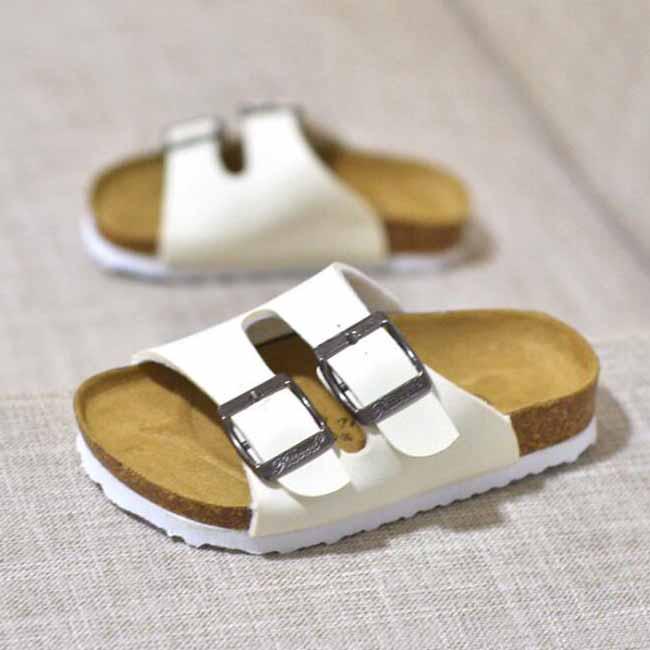 Пляжная обувь для девочек и мальчиков, детские кожаные туфли на плоской подошве, лоферы, летняя детская обувь, шлепанцы-гладиаторы