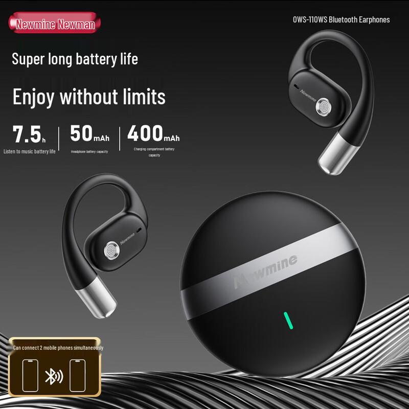 Newman OWS-11 Bone Conduction Open-Ear Sports Headphones