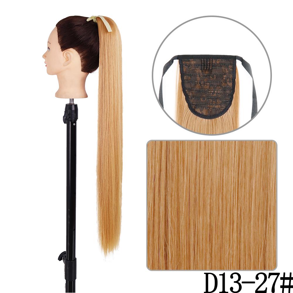 MISS WIG Синтетические 22-дюймовые женские ленты, длинные прямые волосы для наращивания хвоста, термостойкие наращивания волос для конского хвоста для женщин